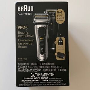 Braun Series 9 Pro Electric Shaver - Black and Silver